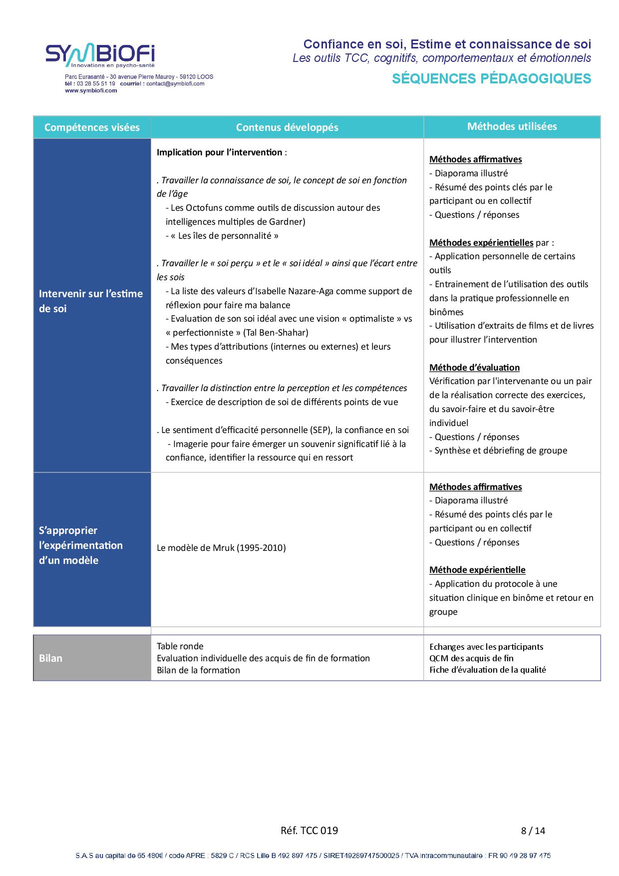 Symbiofi_Formation_Confiance_en_Soi_Estime_de_Soi_Page_2 alt="Programme de la formation Confiance en soi, estime et connaissance de soi : les outils TCC, cognitifs, comportementaux et émotionnels - page 2"