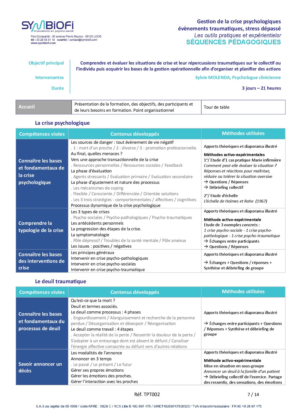 Symbiofi_Formation_Gestion_de_la_Crise_Psychologique_Page_1 alt="Programme de la formation Gestion de la crise psychologique, évènements traumatiques, stress dépassé : les outils d'évaluation et d'accompagnement - page 1"