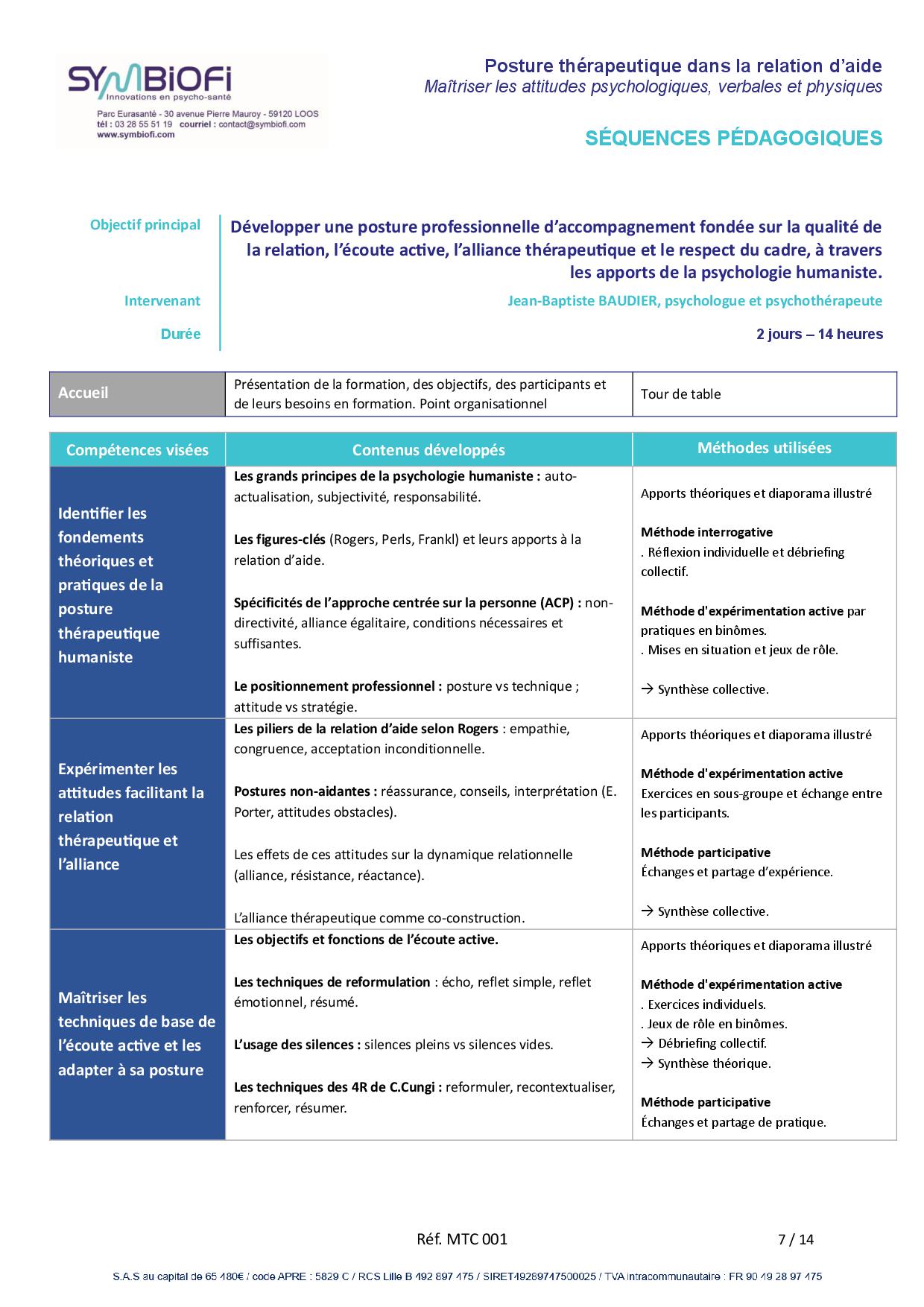 Symbiofi_Formation_Posture_Therapeutique_Page_1 alt="Programme de la formation Posture thérapeutique dans la relation d’aide : maîtriser les attitudes psychologiques, verbales et physiques - page1"