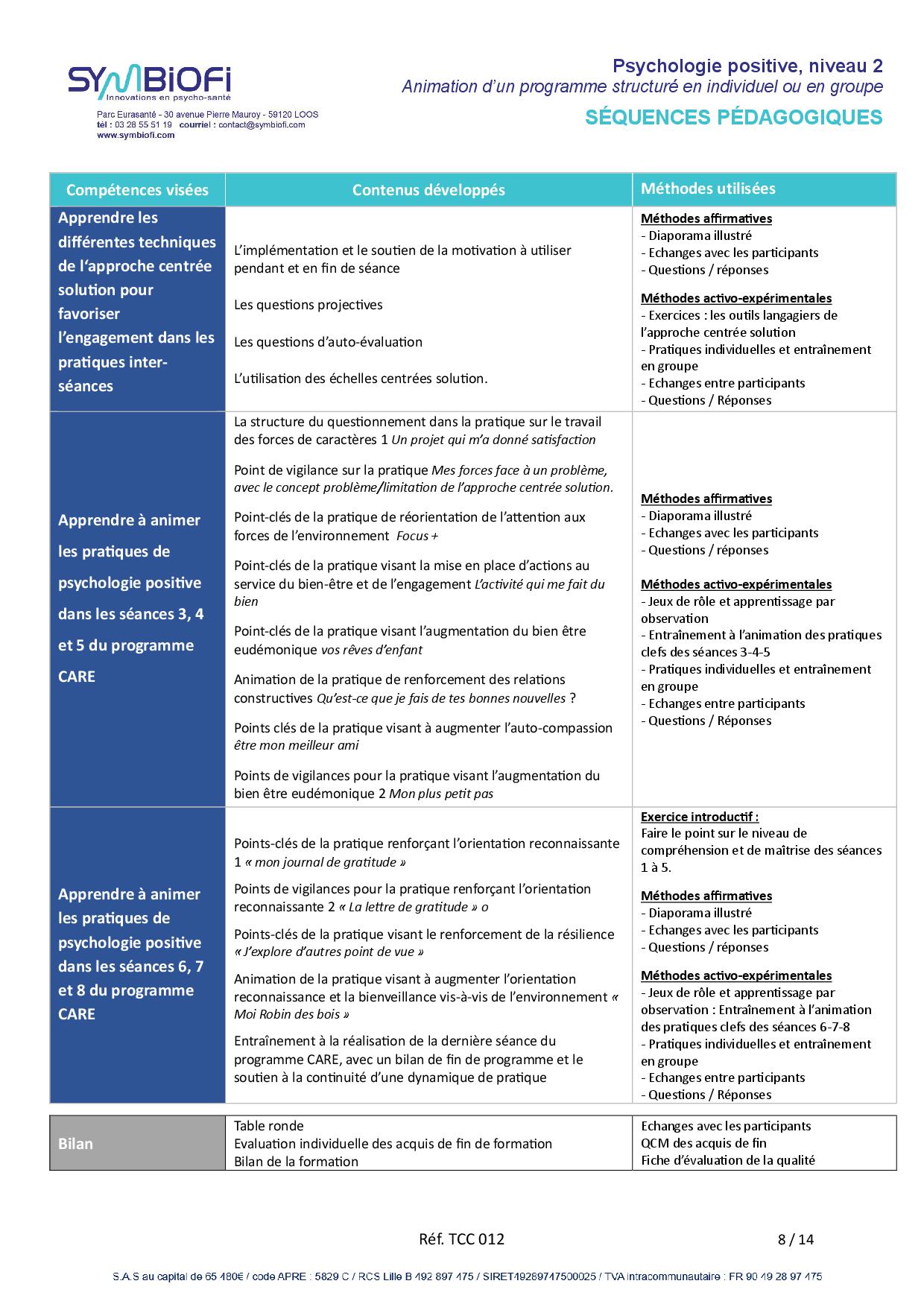 Symbiofi_Formation_Psychologie_Positive_CARE_Page_2 alt="Programme de la formation Psychologie positive, niveau 2 : animation du programme structuré CARE en individuel ou en groupe - page 2"