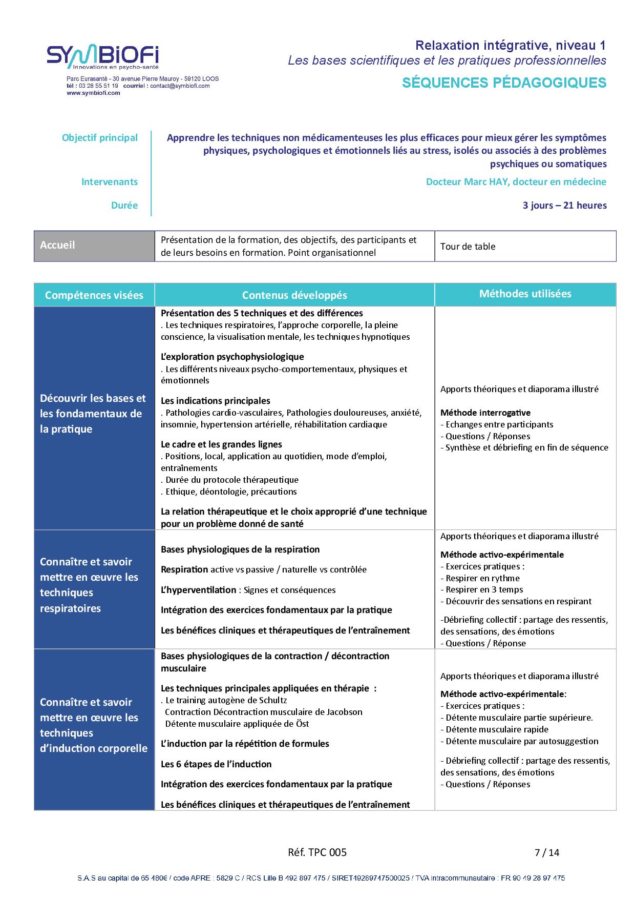 Symbiofi_Formation_Relaxation_integrative_Page_1 alt="Programme de la formation Relaxation intégrative, niveau 1 : bases scientifiques et pratiques professionnelles - page 1"