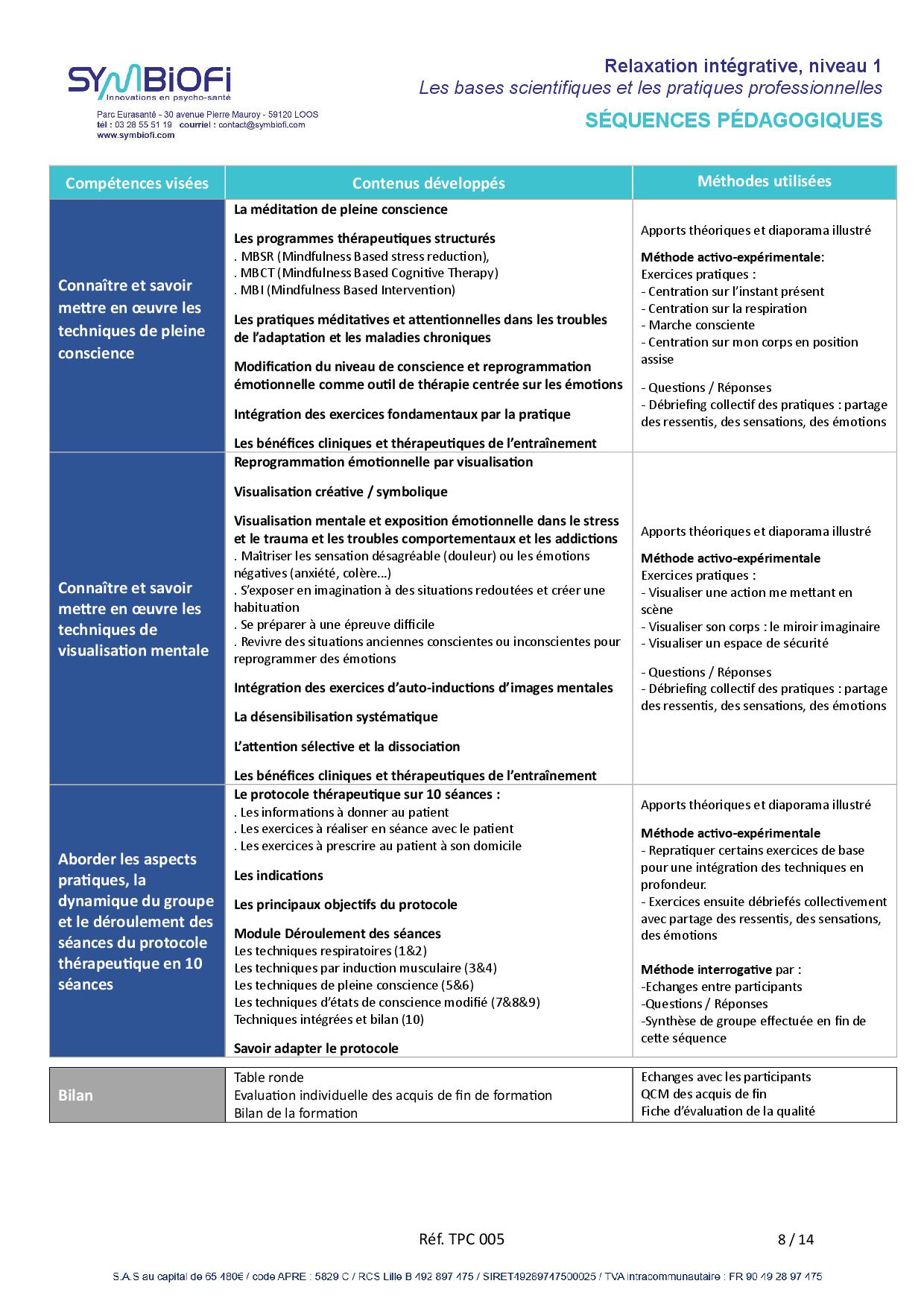 Symbiofi_Formation_Relaxation_integrative_Page_2 alt="Programme de la formation Relaxation intégrative, niveau 1 : bases scientifiques et pratiques professionnelles - page 2"