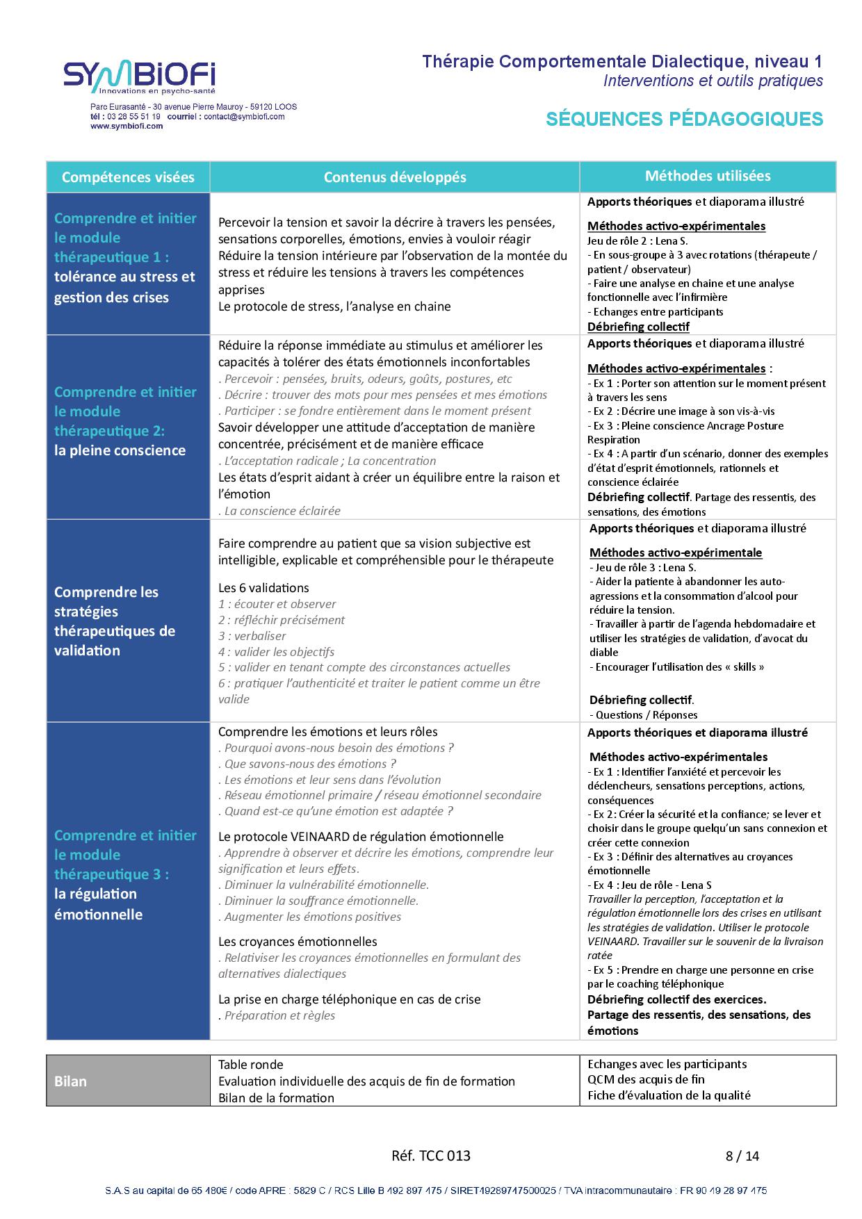 Symbiofi_Formation_Therapie_Comportementale_Dialectique_Page_2 alt="Programme de la formation Thérapie comportementale dialectique (TCD), niveau 1 : interventions et outils pratiques - page 2"