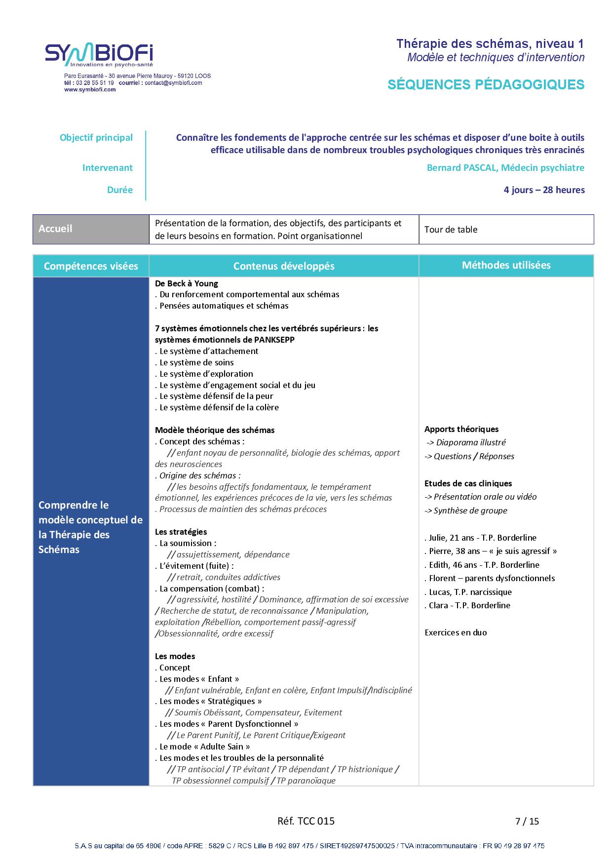 Symbiofi_Formation_Therapie_des_Schemas_Page_1 alt="Programme de la formation Thérapie des schémas, niveau 1 : modèle et techniques d'intervention - page 1"