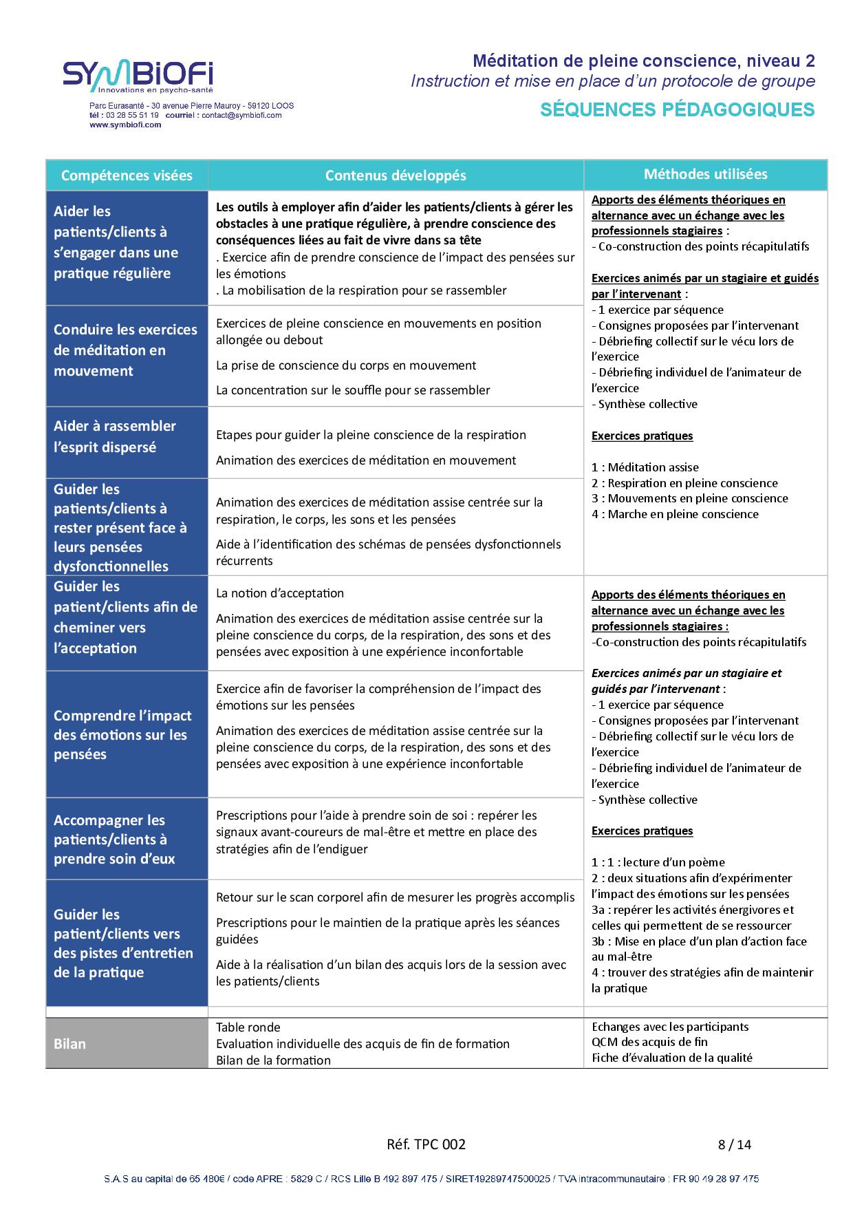 Symbiofi_Formation_Meditation_Pleine_Conscience_Page_2 alt="Programme de la formation Méditation Pleine Conscience, niveau 2 : mise en place et instruction du protocole de groupe - page 2"