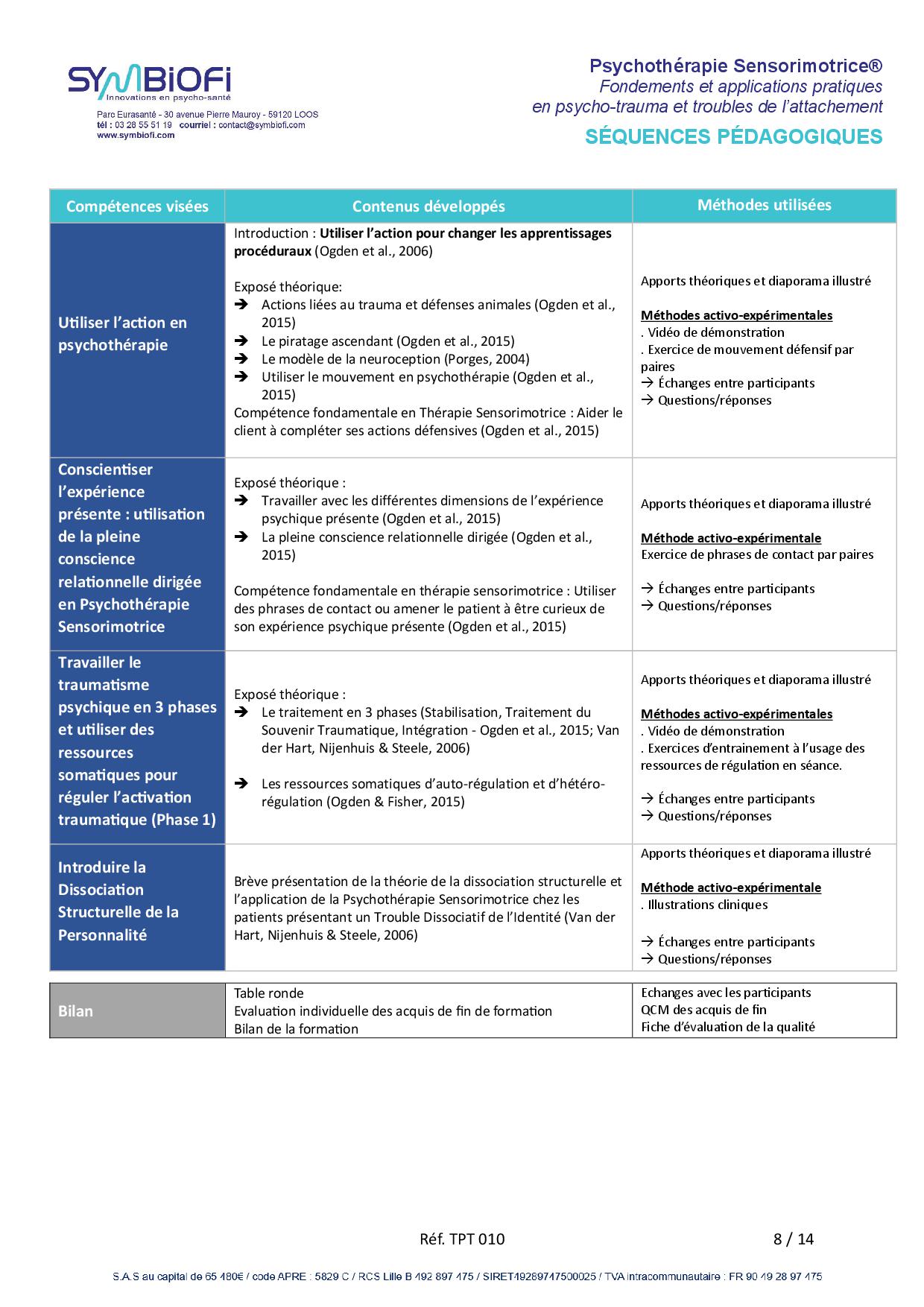 Symbiofi_Formation_Psychotherapie_Sensorimotrice_Page_2 alt="Programme de la formation Psychothérapie Sensorimotrice® : fondements et applications pratiques en psycho-trauma et troubles de l’attachement - page 2"