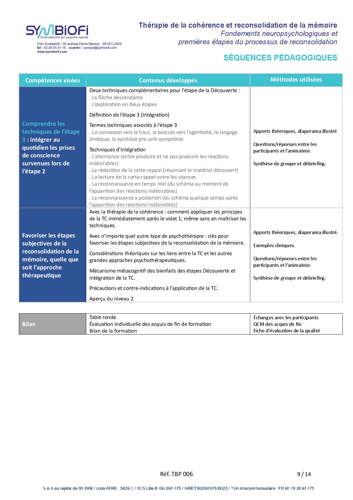 Symbiofi_Formation_Therapie_Coherence_Reconsolidation_Memoire_page_3 alt="Programme de la formation Thérapie de la cohérence et reconsolidation de la mémoire : fondements neuropsychologiques et premières du processus de reconsolidation - page 3"